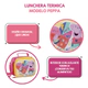 Lunchera Termica Escolar Infantil Peppa Pig Surtido Wabro