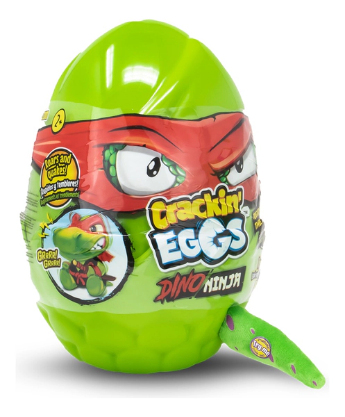 Huevo Crackin Egg Dino Ninja Peluche Interactivo Cta