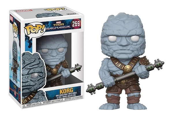 Funko Pop Figura Marvel Thor Ragnarok Korg Orig Cuotas