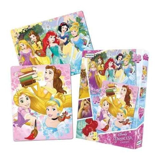 Puzzles X2 Disney Princesa Rompecabezas 36 Y 24 Piezas