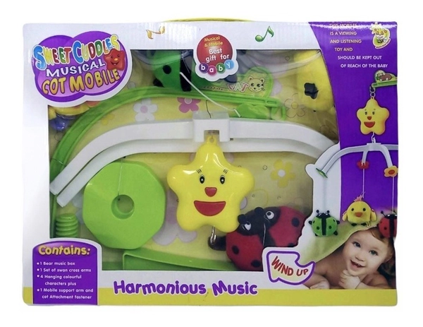 Movil Cunero Musical Para Cunas Y Practicunas Bebe Peluches