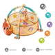 Gimnasio Manta Pelotero Tortuga Oso Bebe 3 En 1 Desmontable