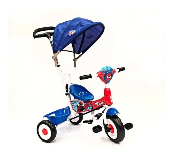 Triciclo De Spiderman Con Manija Direccional Luz/son C