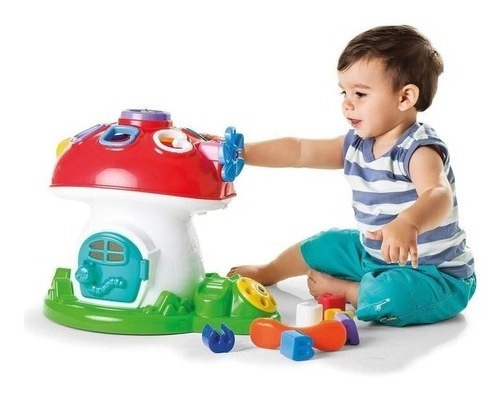 Encastre Juego Para Bebe De Hongo Didáctico De Calesita