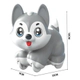 Juguete Para Bebé Musical Perro Husky Con Ruedas