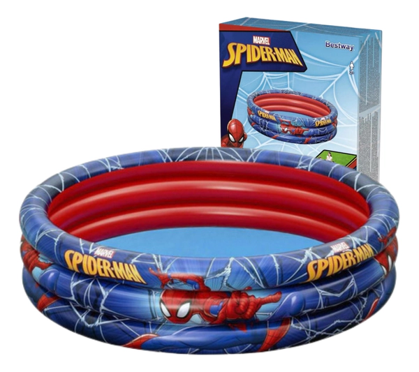 Pileta Inflable 3 Anillos Modelo Spiderman Bestway