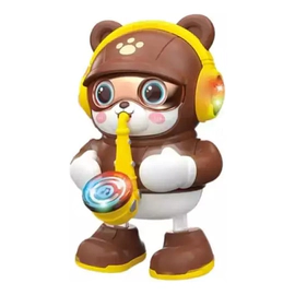 Oso Musical Con Saxofon Que Camina, Canta Y Tiene Luces
