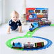 Tren Thomas A Batería 3 Vagones Con Vías De Colores