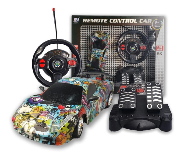 Auto Carrera 4 Canales Radio Control Diseño Urban Original