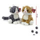 Peluche Gato Sentado Gatito De 30cm Suave Abrazo Bebe