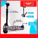 Monopatin Plegable 3 Ruedas Graffiti Luz Y Sonido Ref C