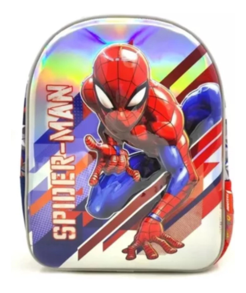 Mochila De Spiderman 12 Espalda Blanca Wabro 31223