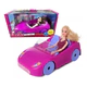 Muñeca Bella Con Auto Glam Rosa