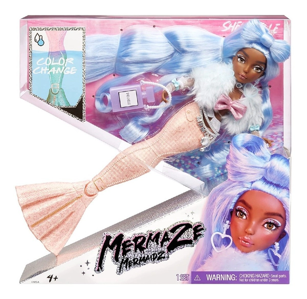 Muñeca Sirena Mermaze Mermaidz Color Change Shellnelle Wabro