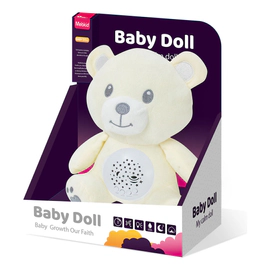 Peluche Proyector Oso Con Luces Y Música Para Bebés