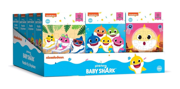 Mini Rompecabezas 12 Diferentes Baby Shark Magic Makers