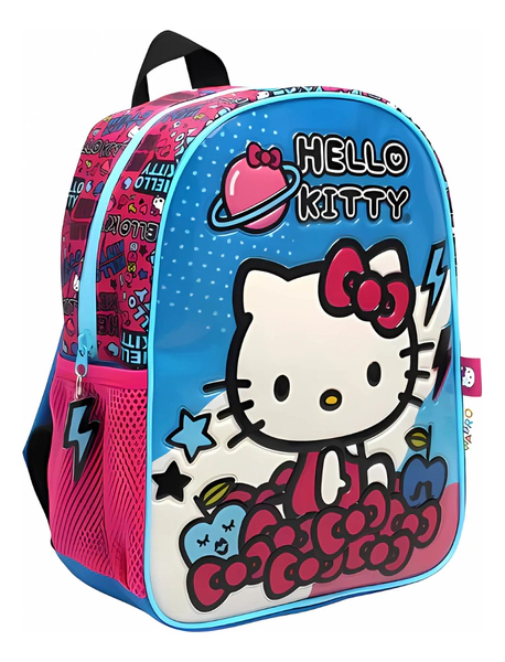 Mochila Escolar Hello Kitty Planeta De Espalda 12' Wabro
