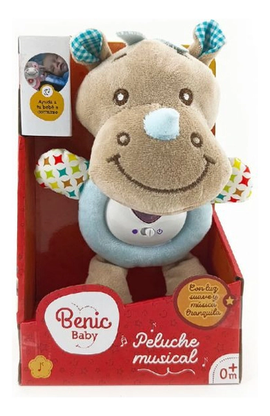 Peluche Musical Con Luz Suave Y Música Para Bebé De Apego