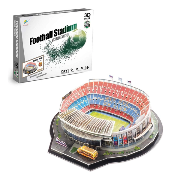 Puzzle 3d Estadio Camp Barcelona 100 Piezas