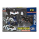 Transformers Auto Policia Robot A R/c 4 Canales