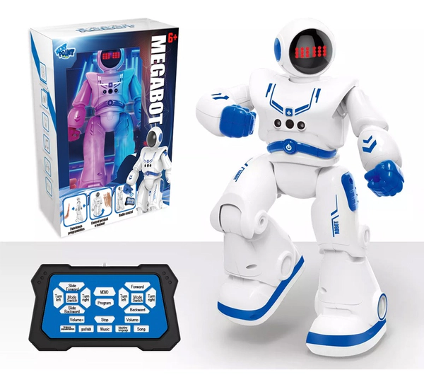 Robot Megabot Interactivo Rc Con Carga Usb Luz Y Sonidos