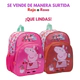 Mochila Escolar Peppa Pig Espalda 12 Pulgadas Wabro Surtido