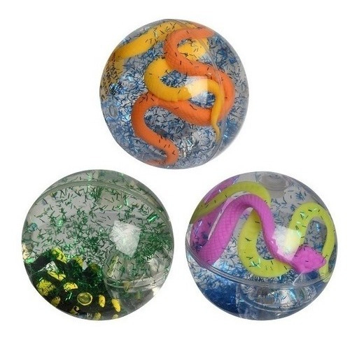 Pelota Saltarina Con Luz Antiestrés Coleccionables Wabro