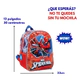 Mochila Escolar Spiderman Tech Espalda 12' Surtido Wabro