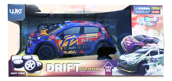 Auto A Control Remoto Drift 2.4g Con Llantas De Repuesto