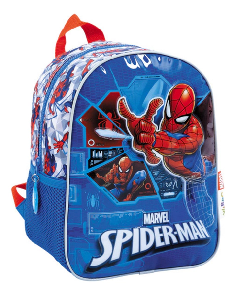 Mochila Escolar Spiderman Tech Espalda 12' Surtido Wabro