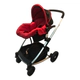 Cochecito Moises + Huevito Piedi 3 En 1 Premium Encastrable