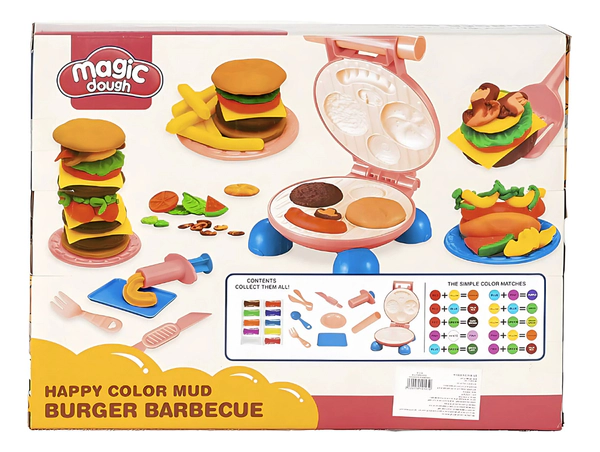 Set Masas Moldeables Hamburguesa Parrilla Magic Dough C/ Acc