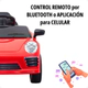 Auto A Bateria Control Remoto Padres Bluetooth App ROJO
