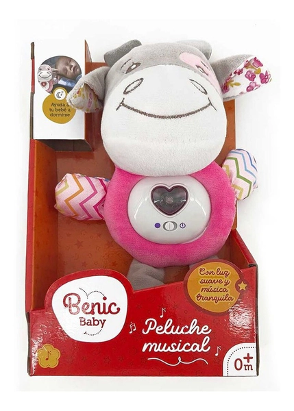 Peluche Vaquita/perrito Interactivos Con Luz Y Sonido