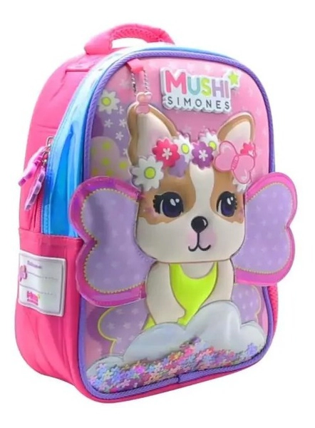 Mochila Espalda Simones Hada Con Prendedor 12 Pulgadas