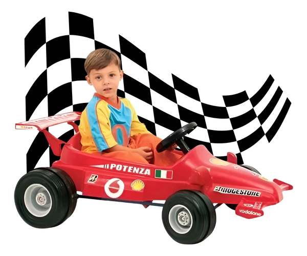 Auto Formula 1 F1 Ferrari A Pedal Niños Con Bocina Biemme C
