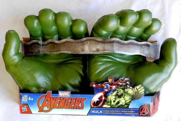 Hulk Super Puños Manos Avengers Marvel Hasbro Orginal