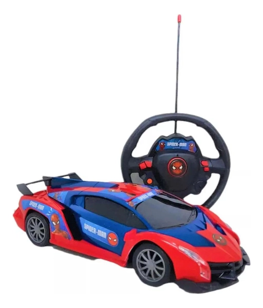 Auto A Radio Control Spiderman Con Luz Marvel