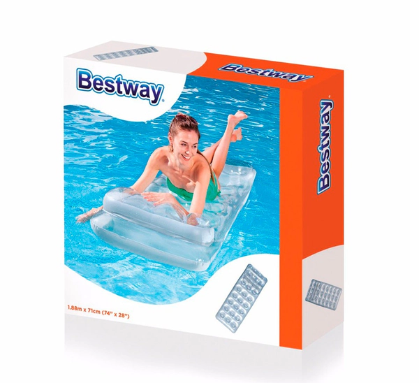 Colchoneta Inflable C/ Almohada Pileta Bestway 188x71cm