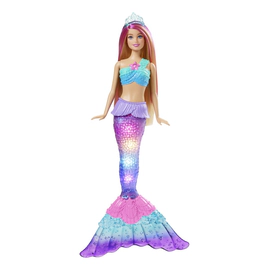 Barbie Sirena Dreamtopia Luces Mágicas Cola Brillante 30cm