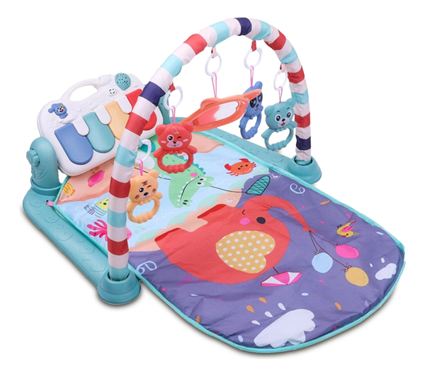 Gimnasio Con Manta Piano Desmontable Luz Sonido 2 En 1