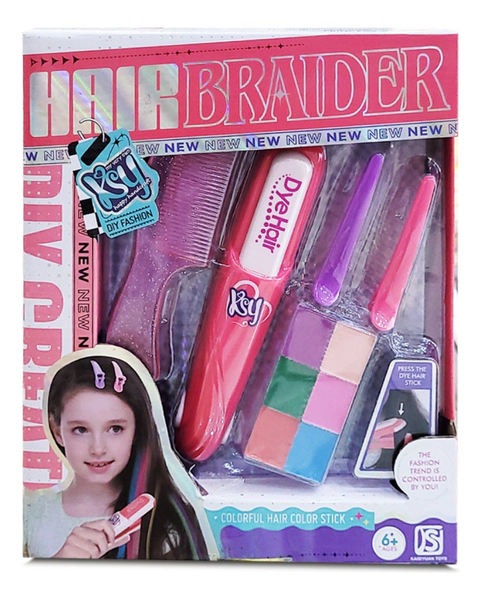 Set De Belleza Infantil Para Pintar El Cabello Para Nena