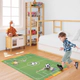 Alfombra Reversible Infantil De Pvc 2 En 1 Futbol Y Tenis