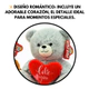 Peluche De Oso Sentado Con Corazon 25cm De Altura