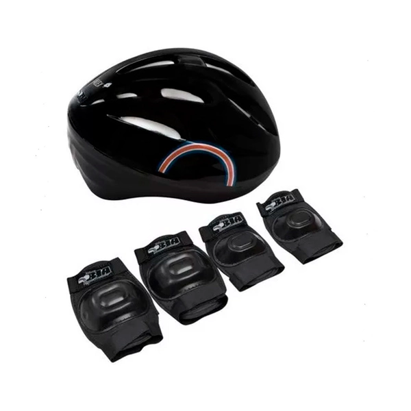 Set De Protección Bia Disney Con Casco Y Rodilleras - NEGRO