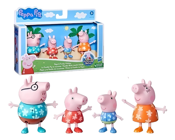 Muñecos Figuras Articuladas Peppa Pig Y Su Familia 7cm