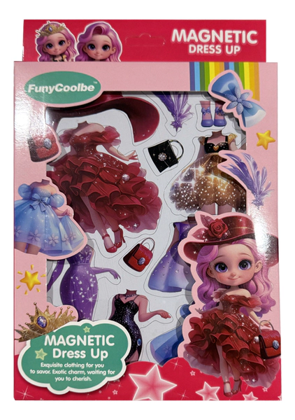 Muñeca Magnetica Para Vestir Con Ropa Y Accesorios