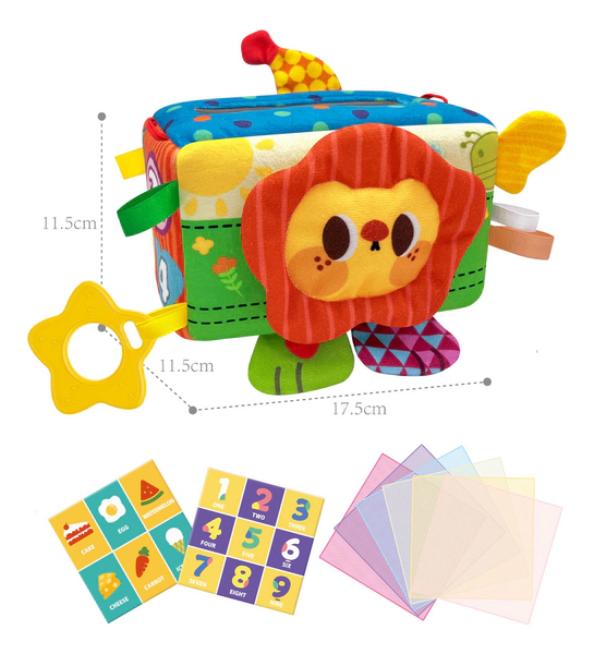 Juguete Didáctico Sensorial Con Tarjetas Y Texturas