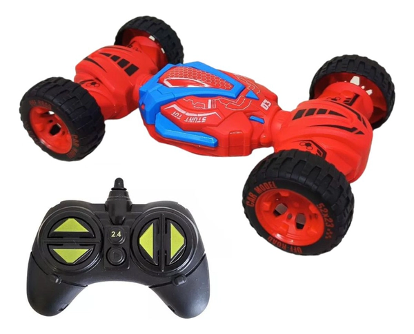 Auto De Carrera 360° Twister Control Remoto Luz Y Tracción Rojo