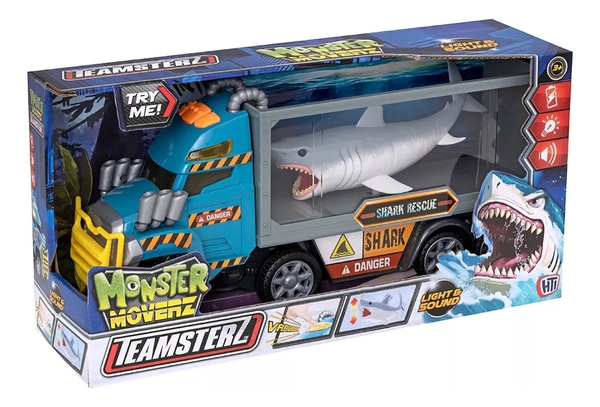 Teamsterz Auto Shark Tiburon Rescate Luz Sonido Movimiento